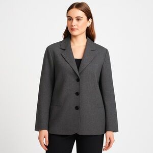 Reflections of Dallas | Black Textured Career Blazer Lined Size 20